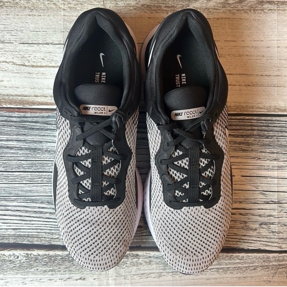 New Nike Men’s React Miller 3 White/White-Black Size 11 - Picture 2 of 7